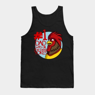 Number 1 Dad Fathers Day Jokes Tank Top